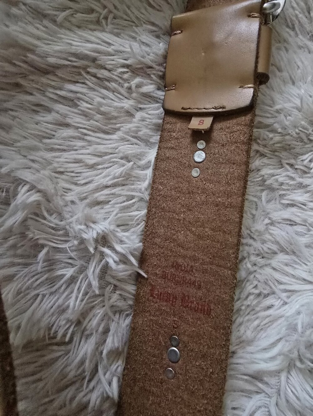 Lucky Brand Vintage Embroidered Leather belt - Picture 4 of 5
